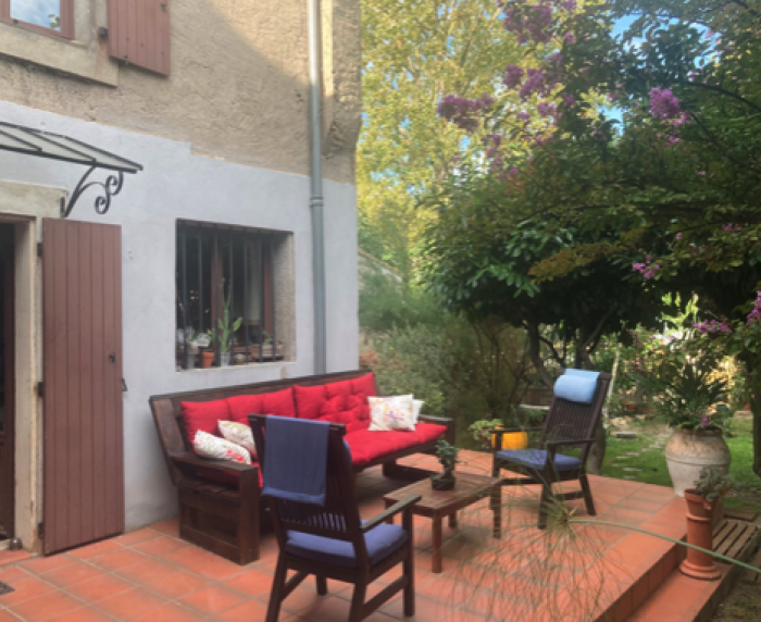 La maison du pont le jardin